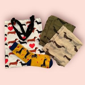 4 piece bundle weiner dog dauchund puppy